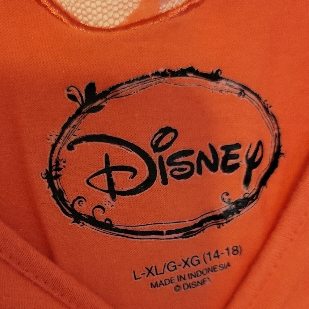 Disney Parks Mickey & Minnie Mouse Graphic Sleep Shirt / Tee - Coral Size L - Picture 2 of 4